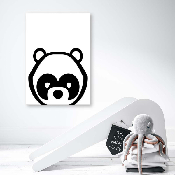 Feeby Obraz na płótnie Kontrastowa panda 40x60