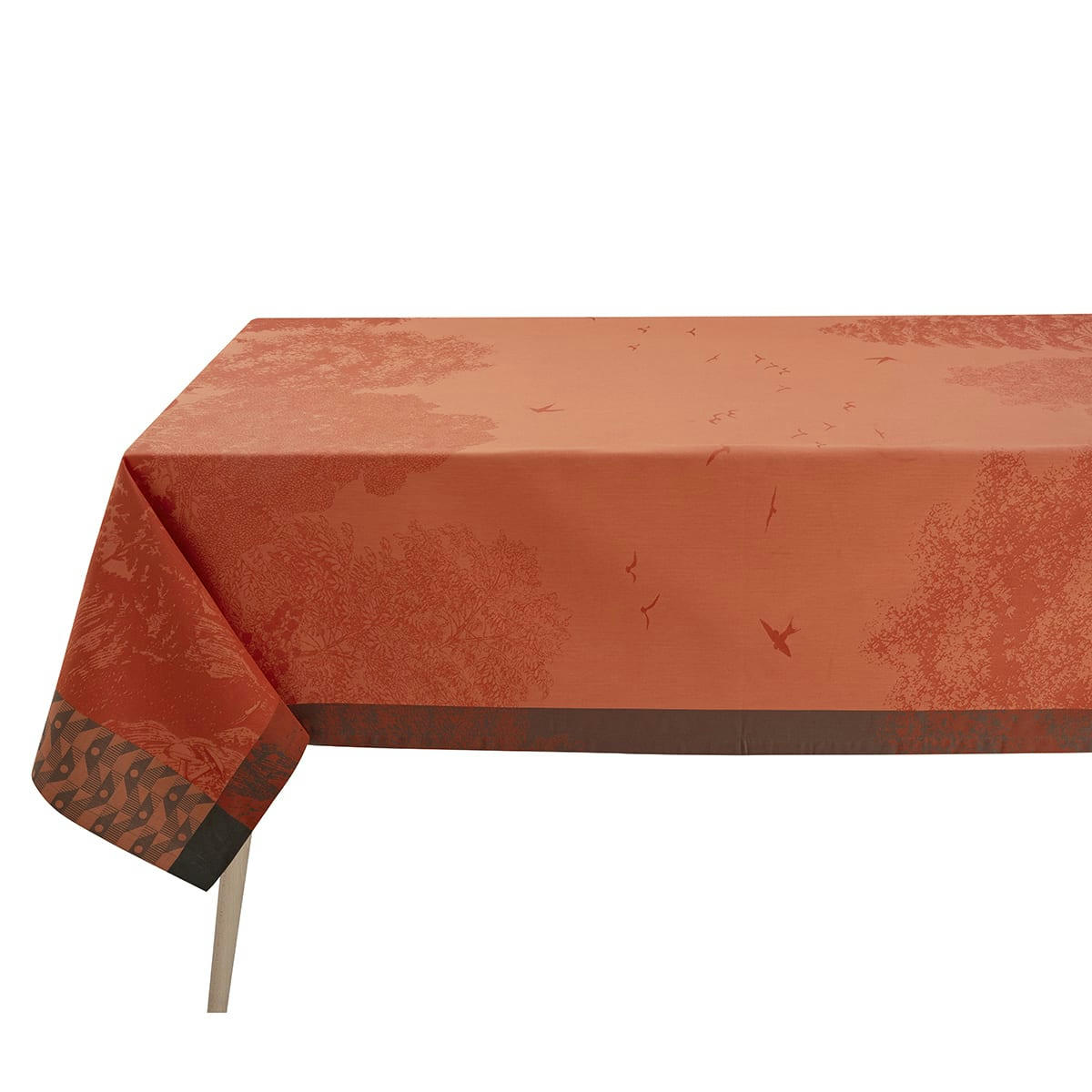 FORÊT ENCHANTÉE - Nappe en coton automne 175 x 175