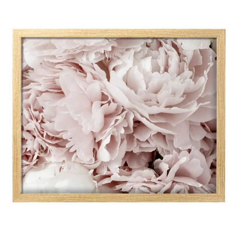 FLEURS - Photo encadrée baguette en bois FSC recyclable 30x40