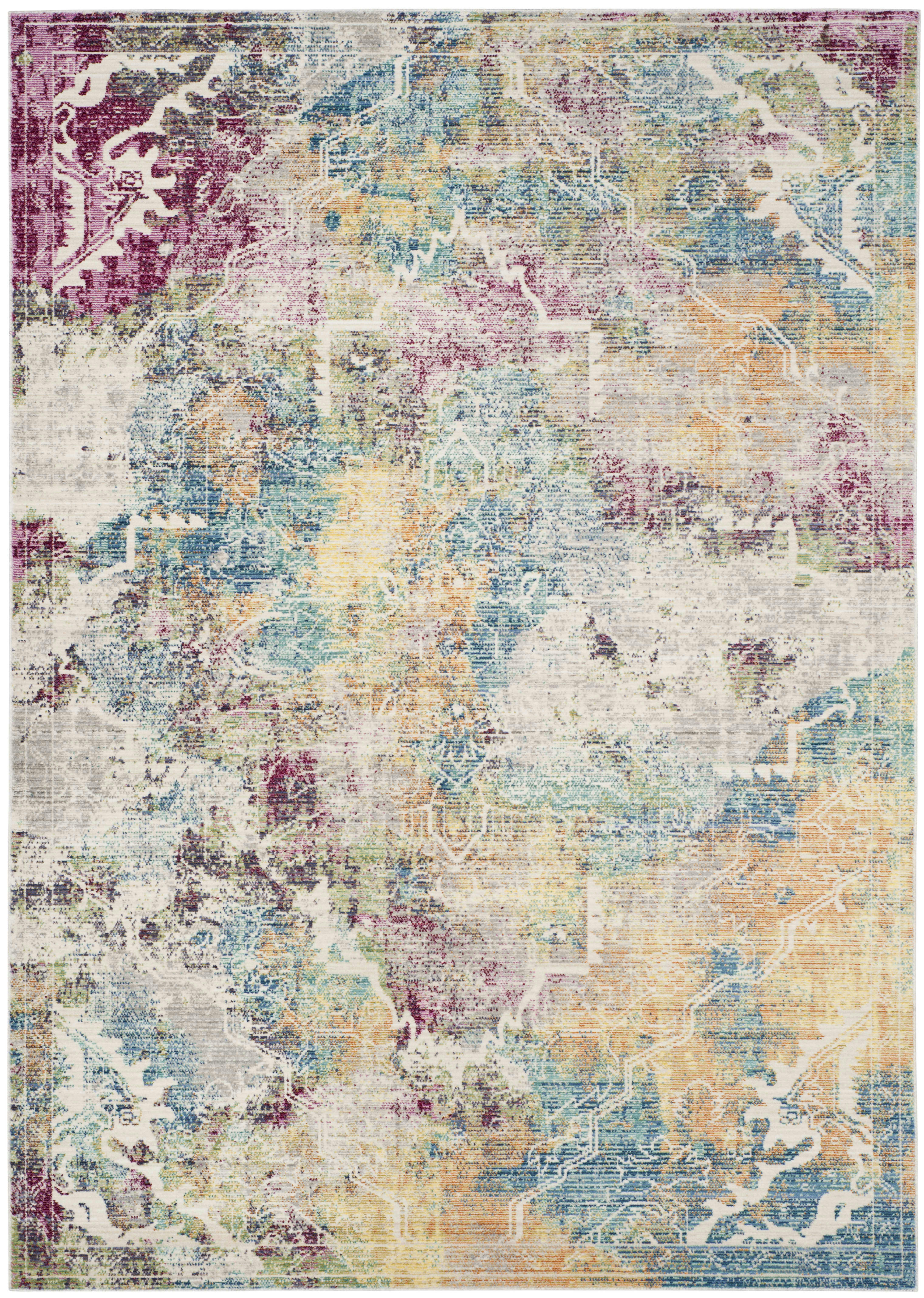 MYSTIQUE - Tapis de salon interieur en multicolore, 122 x 183 cm