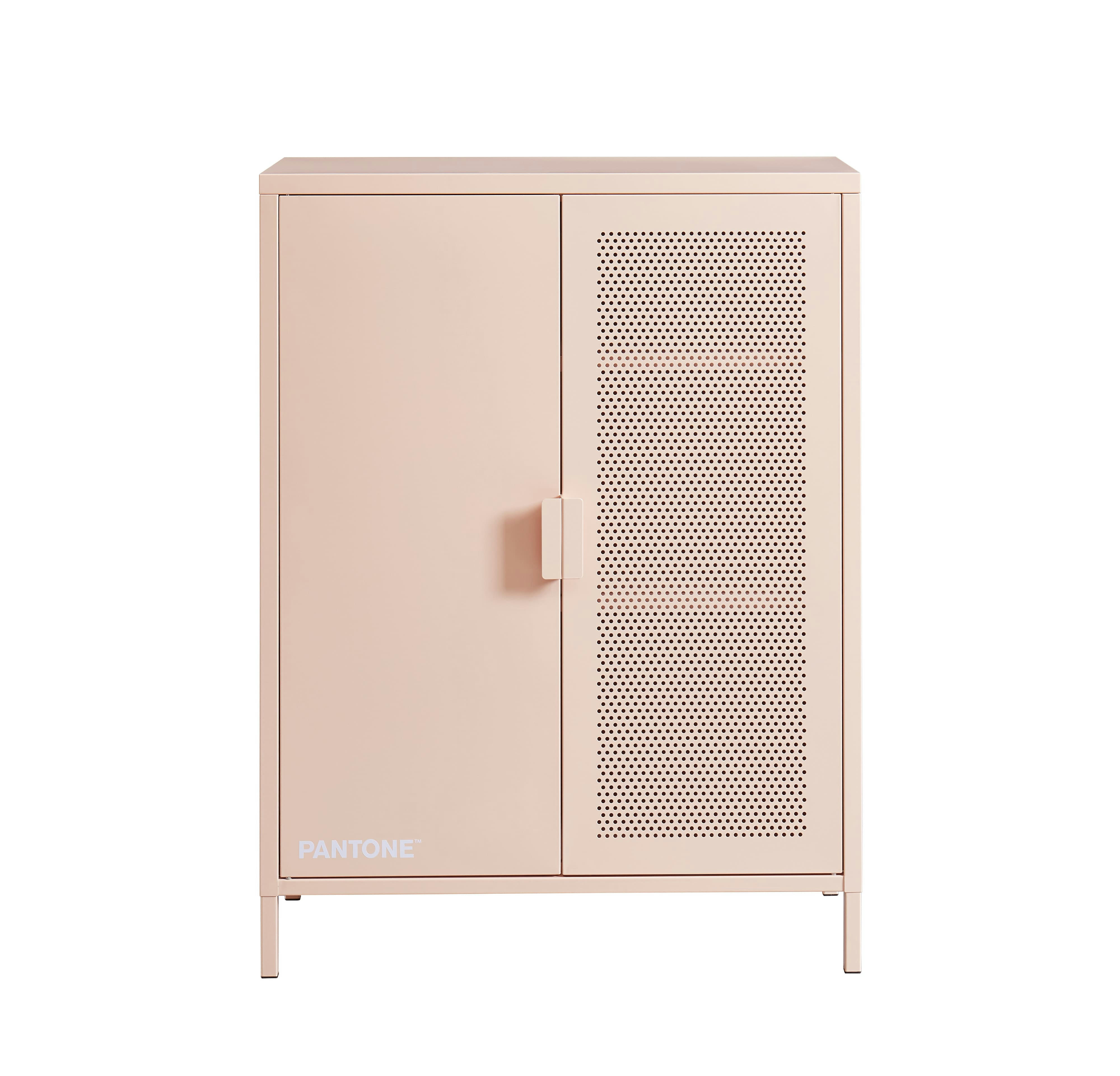 PANTONE - Buffet  métal rose blush h100cm