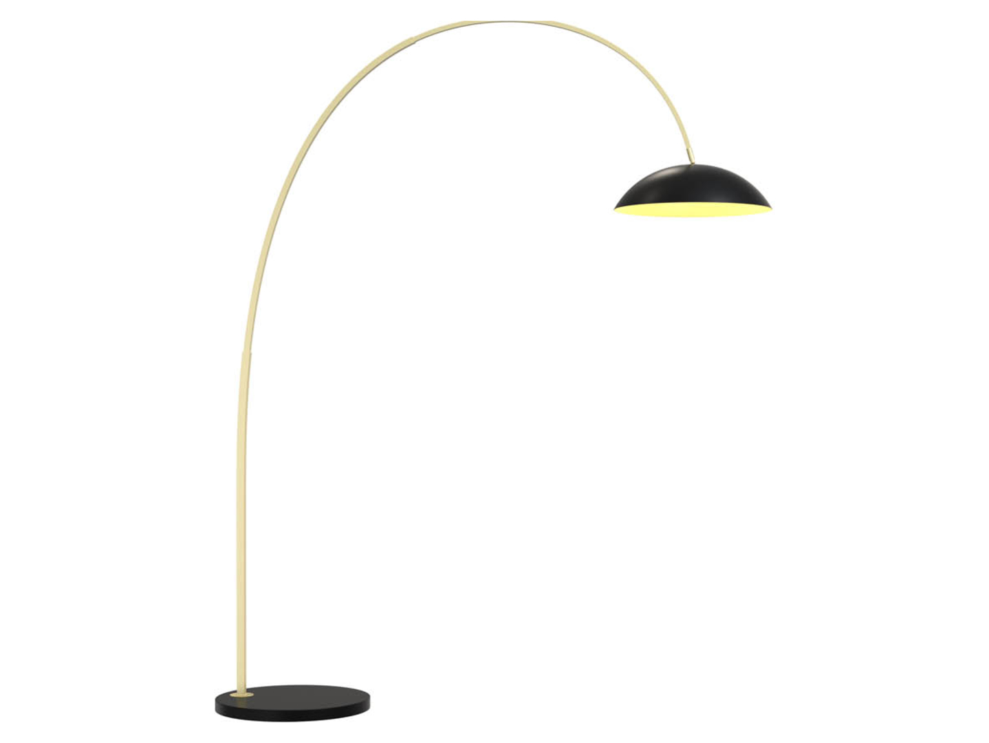 Lampa podłogowa Rosskoff LED metalowa złoto-czarna