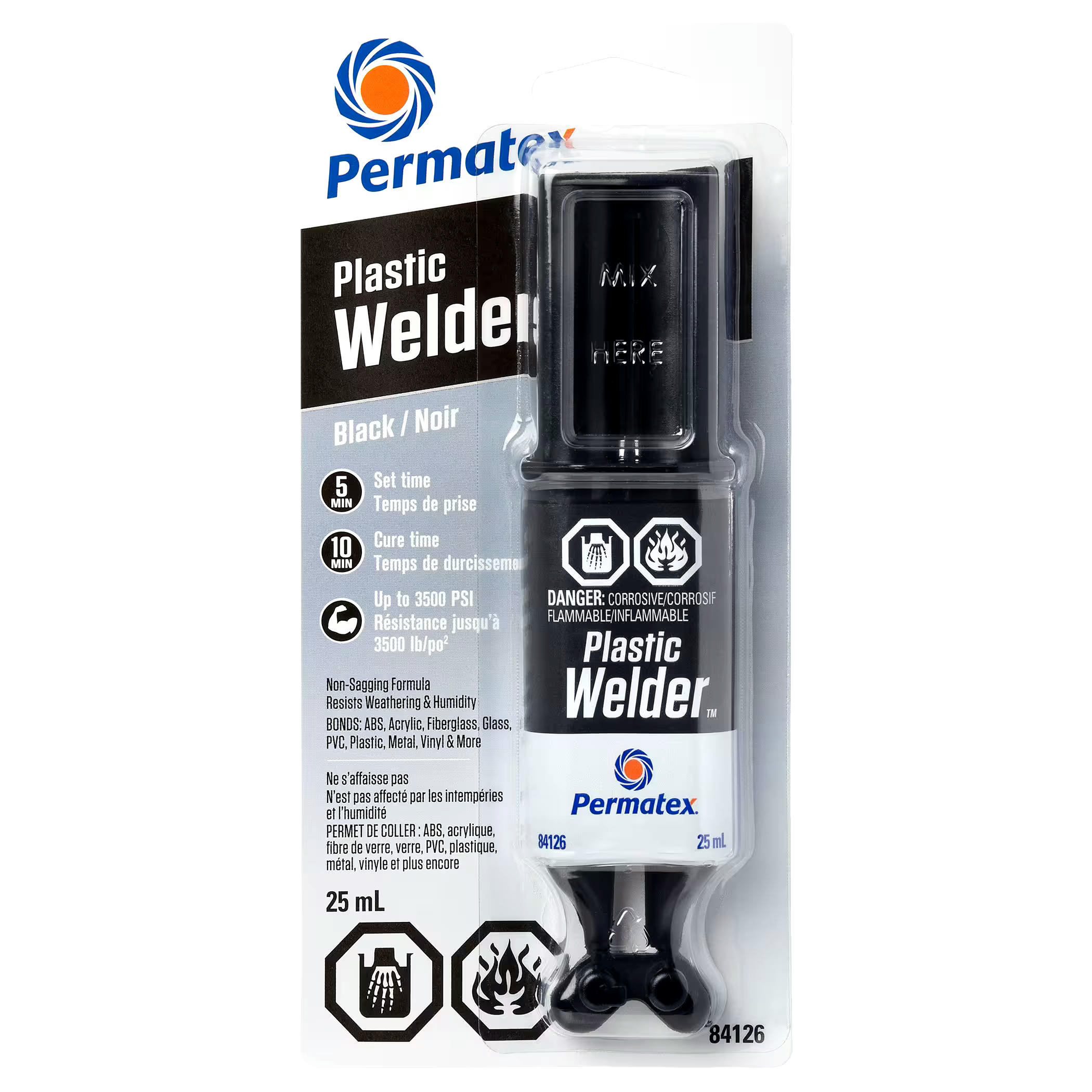 Permatex Black Plastic Welder Epoxy 25-mL