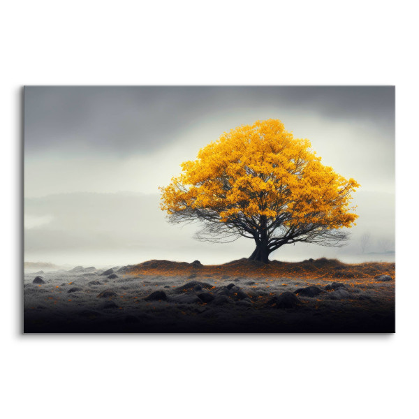 Obraz Abstrakcyjne Drzewo We Mgle 30x20cm