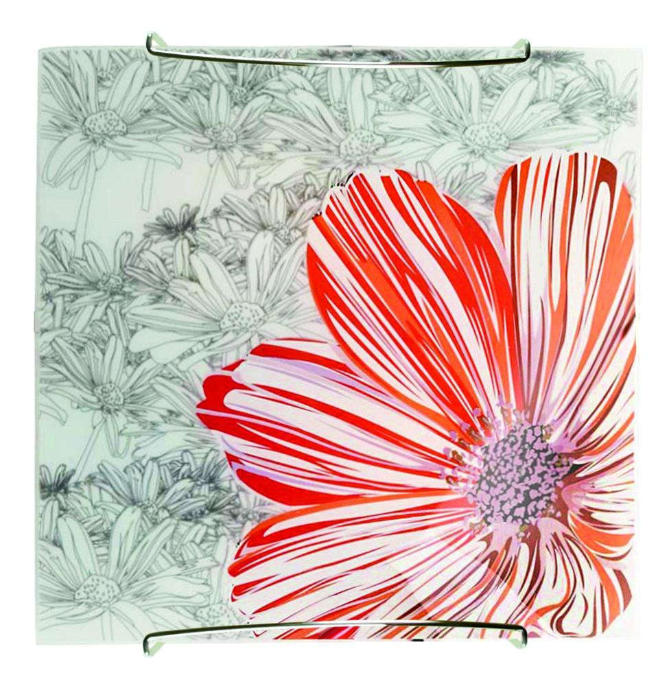 Plafonchromowany czerwony kwadratowy 9cm SPRING 1xE27x40W IP20 Candellux