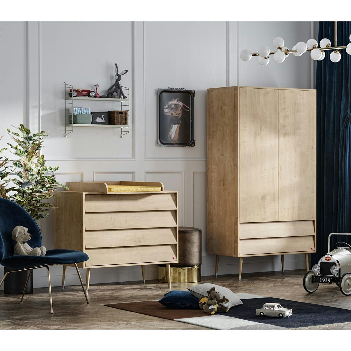 BOSQUE - Armoire 2 portes naturel