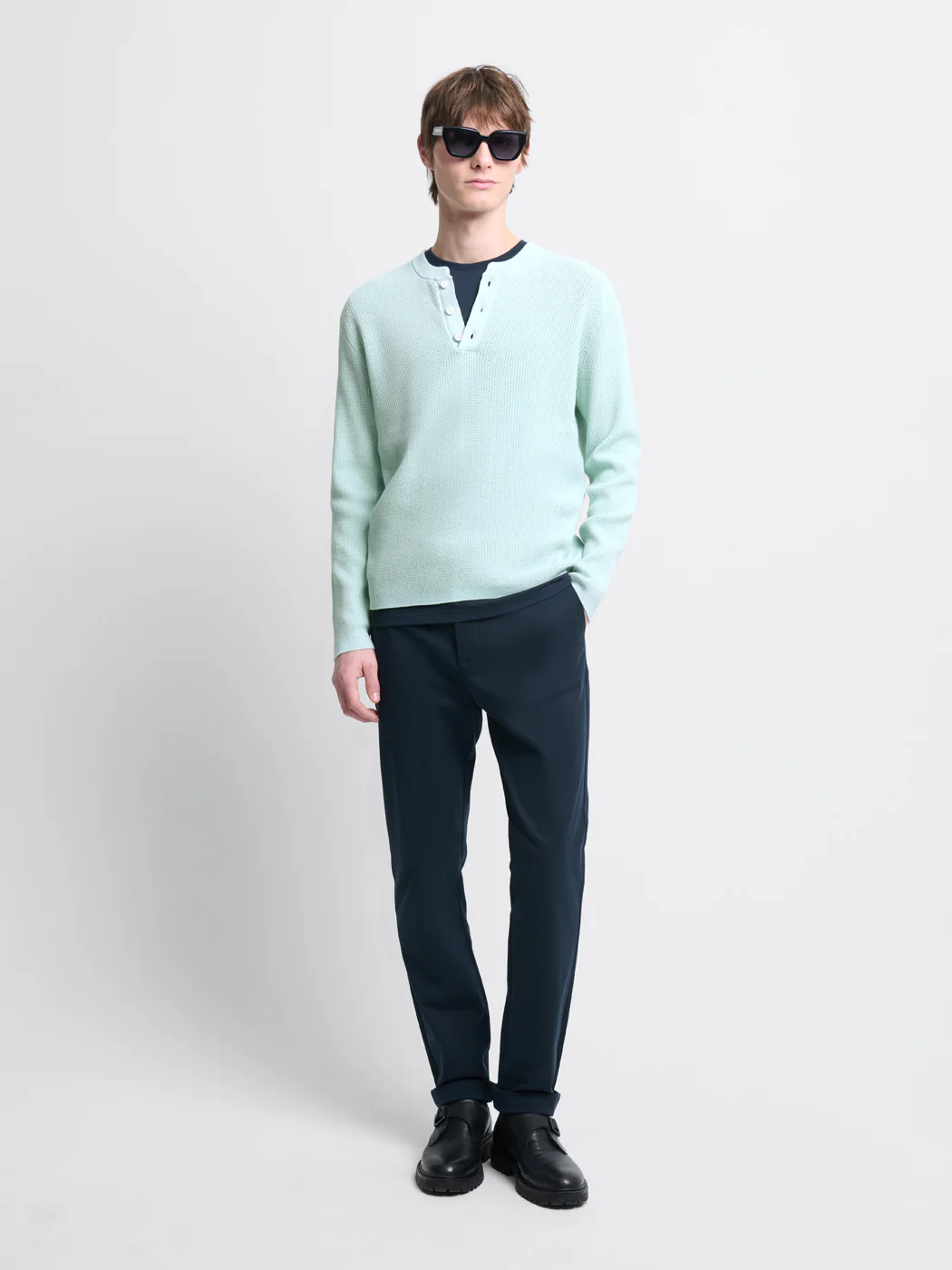 Chino en coton mélangé stretch