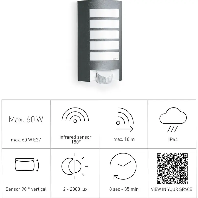 Outdoor Wandleuchte L 12 S ANT