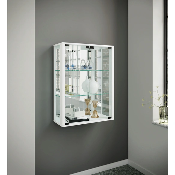 Vitrine »Udina«, inkl. LED-Beleuchtung, BxH: 60 x 80 cm, Holzwerkstoff/Glas