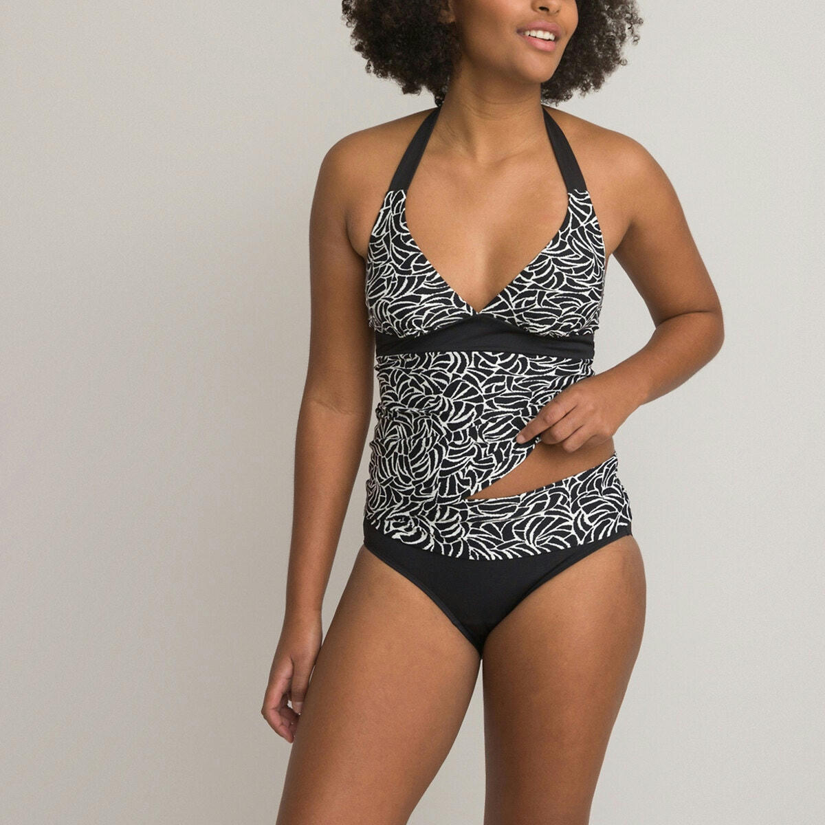 Haut de maillot de bain tankini imprimé