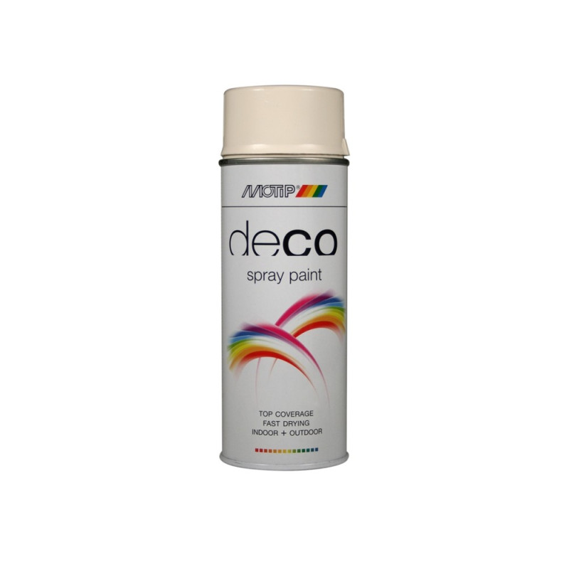 Peinture Deco Paint blanc crème brillante 0,4 L MOTIP