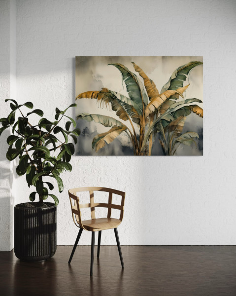 Feeby Obraz na płótnie, Liście Egzotyczne 60x40