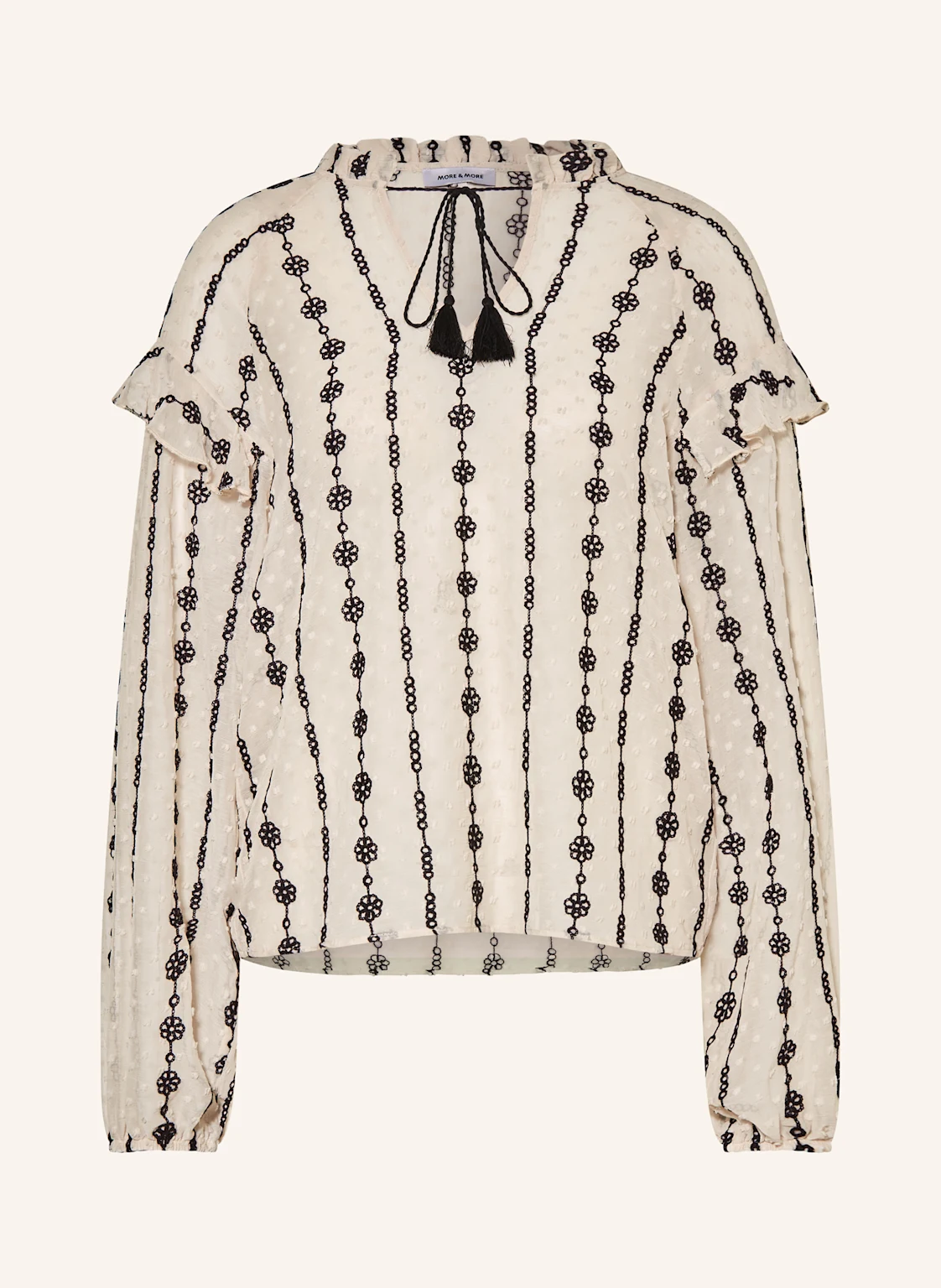 MORE & MORE Blusenshirt mit Volants