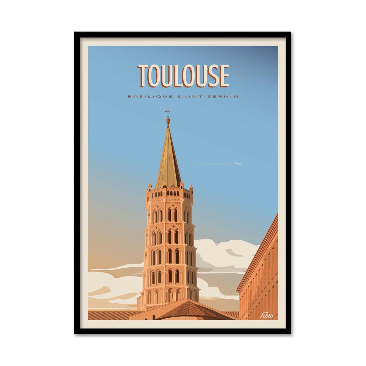 TUROMEMORIESSTUDIO - TOULOUSE - TUROMEMORIESSTUDIO - Affiche d'art 50 x 70 cm
