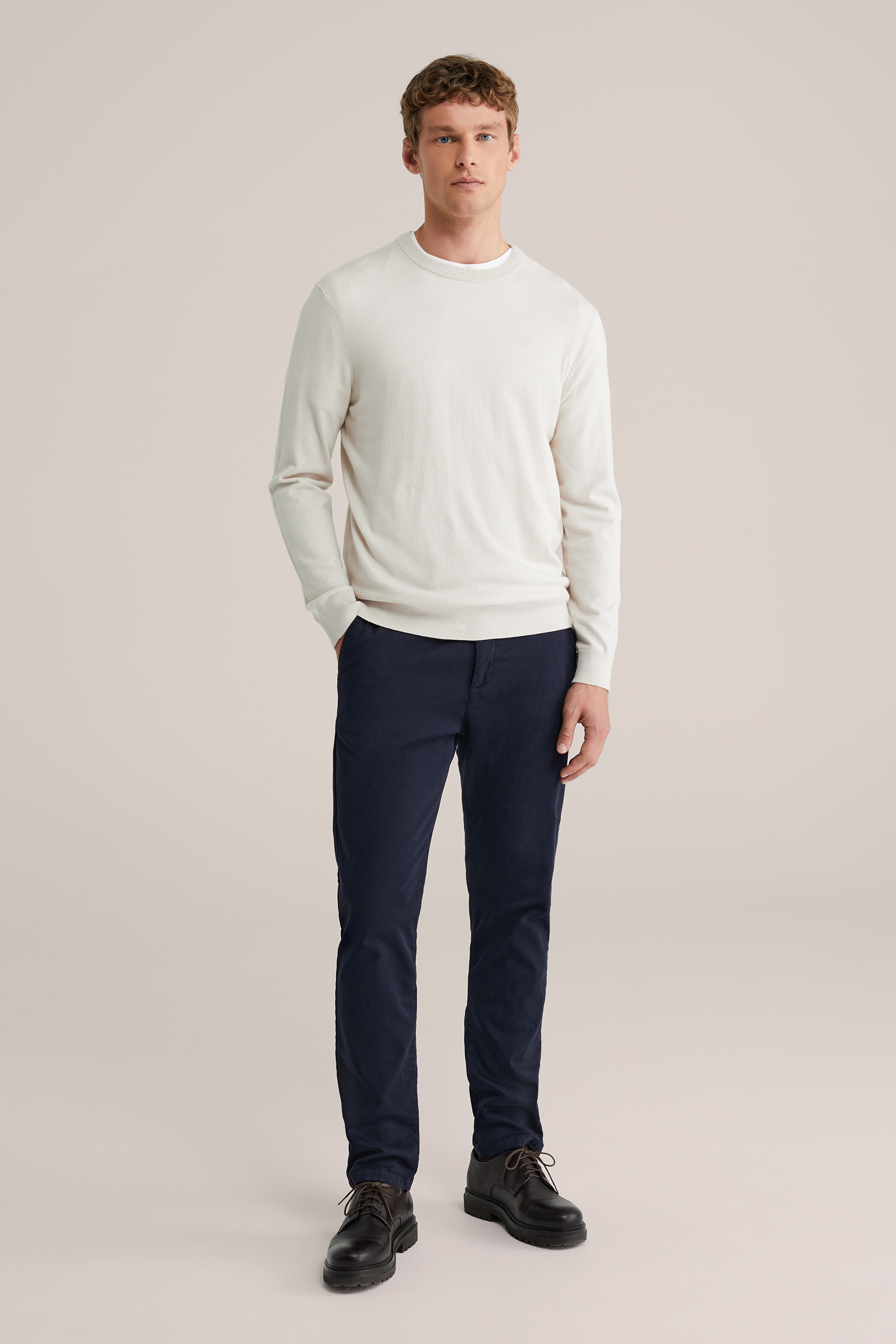 Heren Slim fit chino met stretch