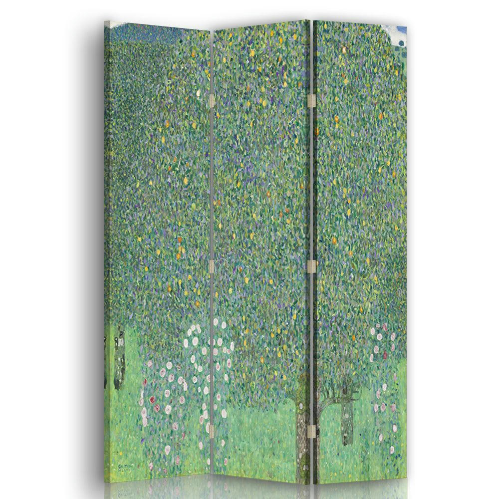 - Paravent Rosiers Sous les Arbres - Gustav Klimt cm 110x150 (3 volets)