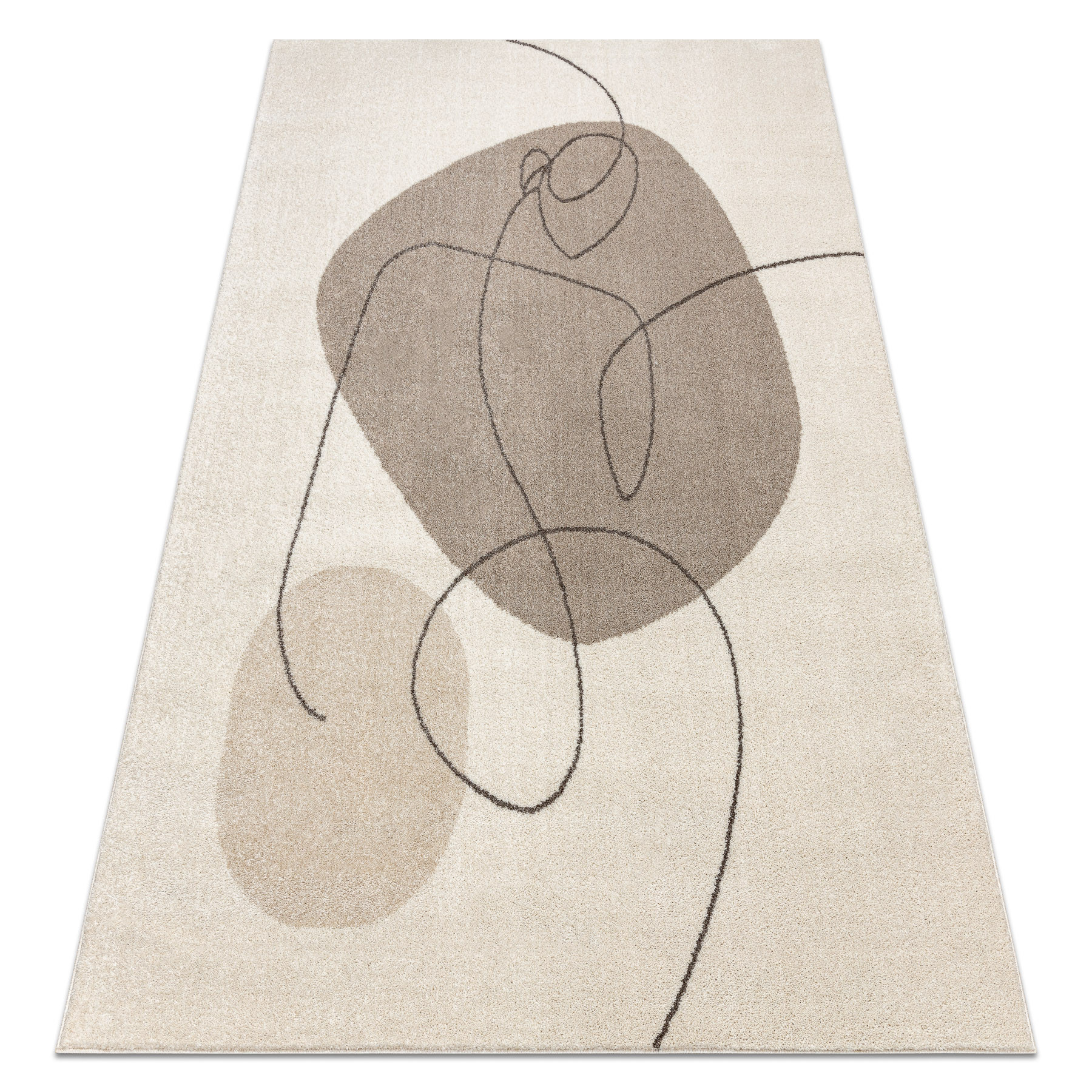 Dywan FUSION 8299 krem / beż - Geometryczny, nowoczesny, 80x150 cm