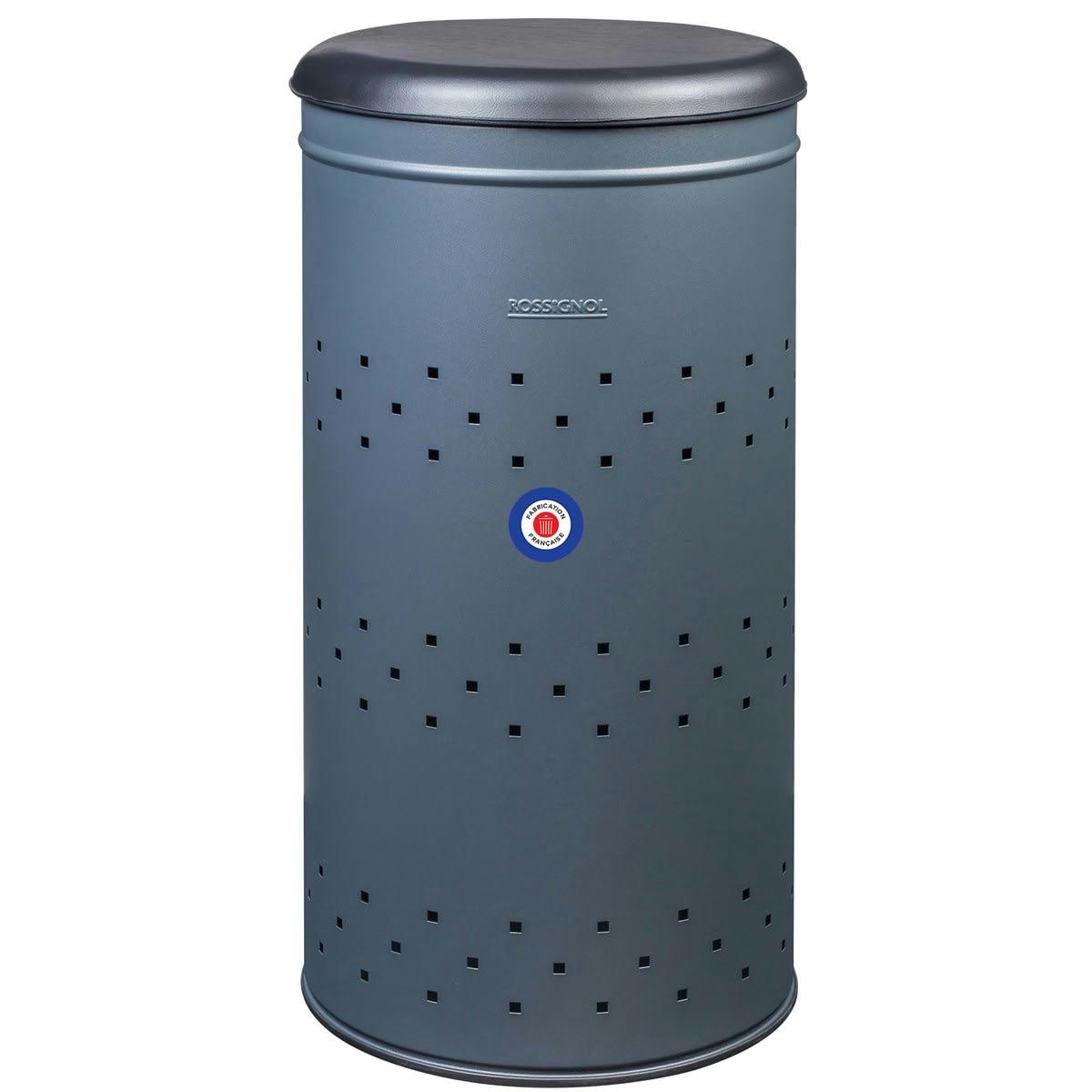 LINA - Panier à linge 45L en Métal Gris anthracite