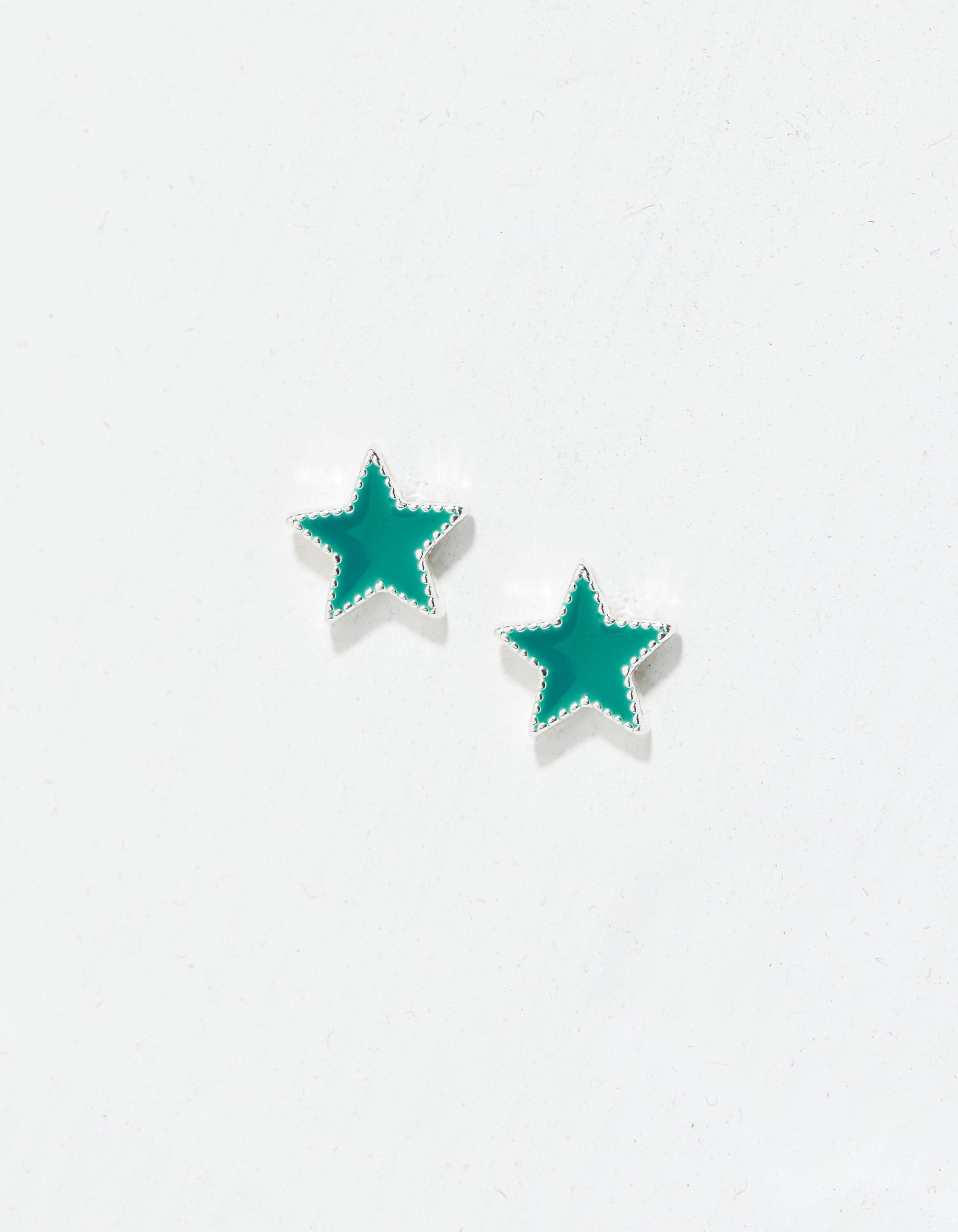 Enamel Star Studs