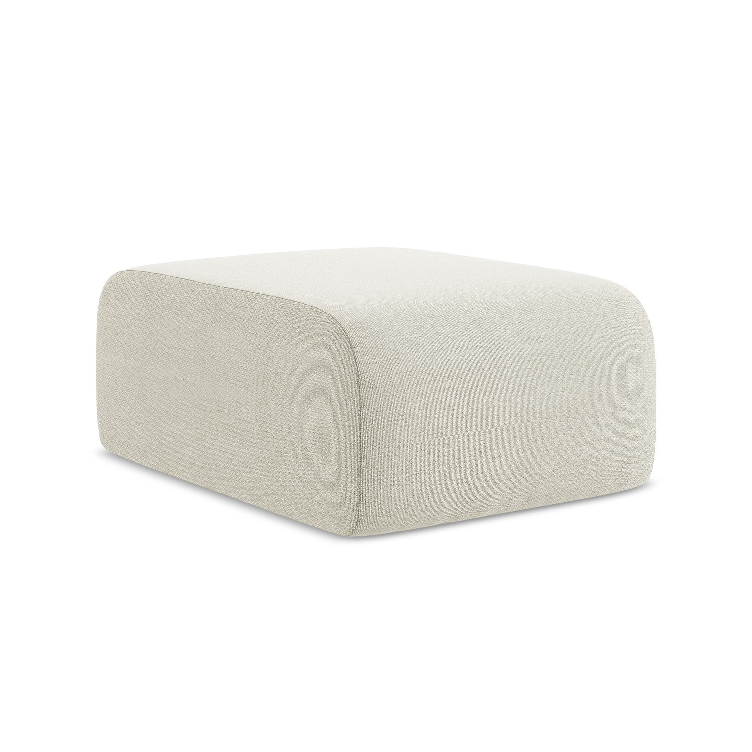 LaMiaSofa Poef Cervo - bouclé - zand - 72x94x42