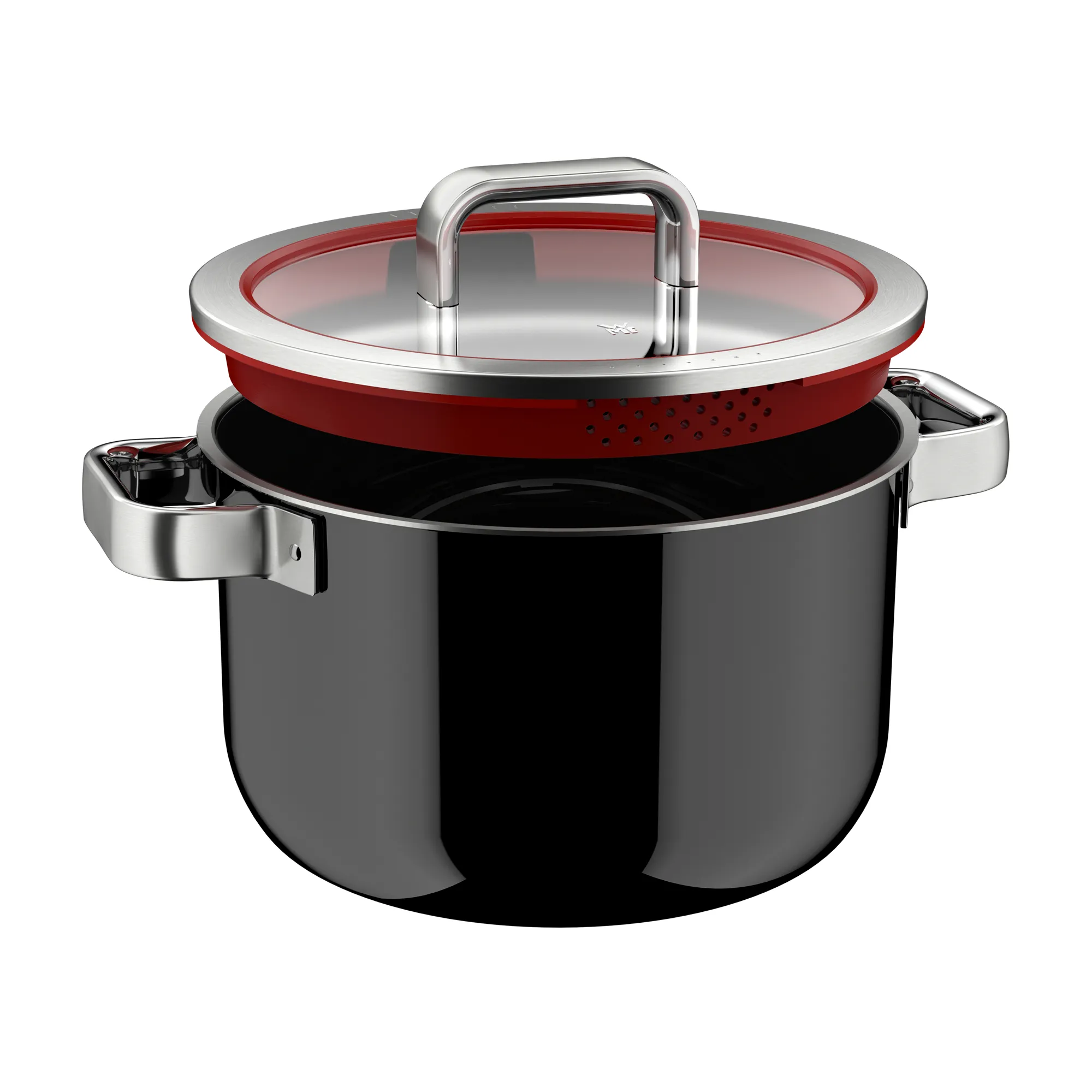 Fusiontec Function Pro, Soup Pot With Lid, 24 cm, Black