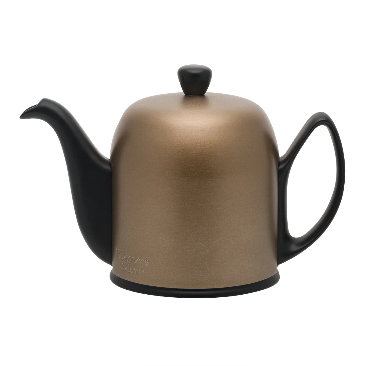 Théière 6 tasses cloche bronze