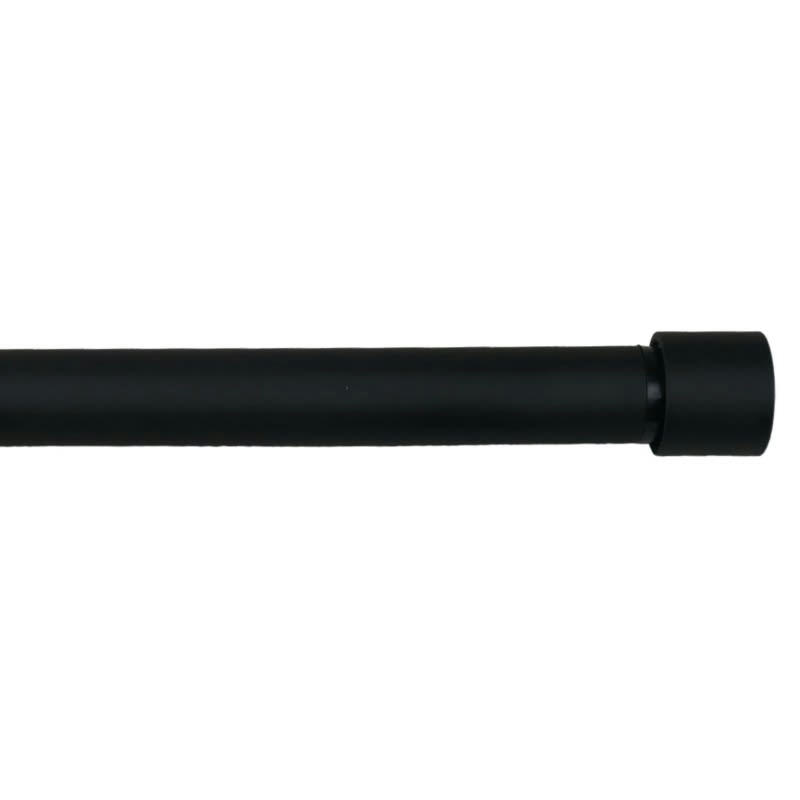 LANCASTER - - kit tringle extensible ø 16/19 mm 110 à 210 cm - Noir mat