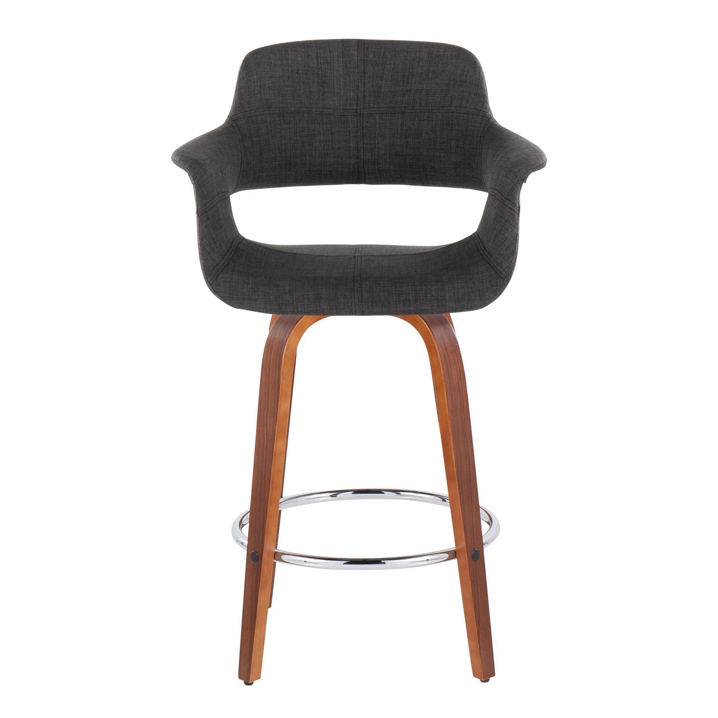 Carson Carrington Fauske 26 Fixed-Height Counter Stool with Bent Wood Legs (Set of 2)