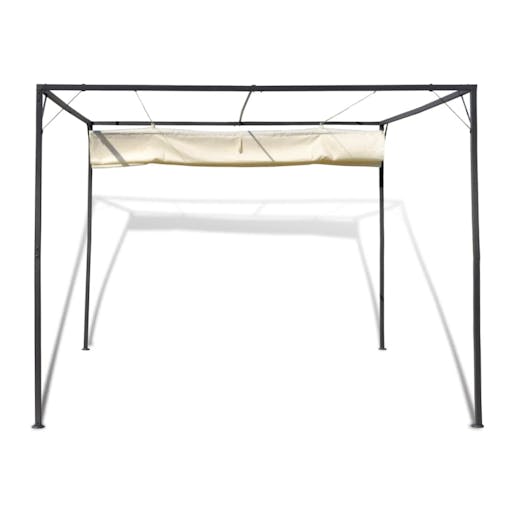 NNEVL Garden Gazebo with Retractable Roof Canopy