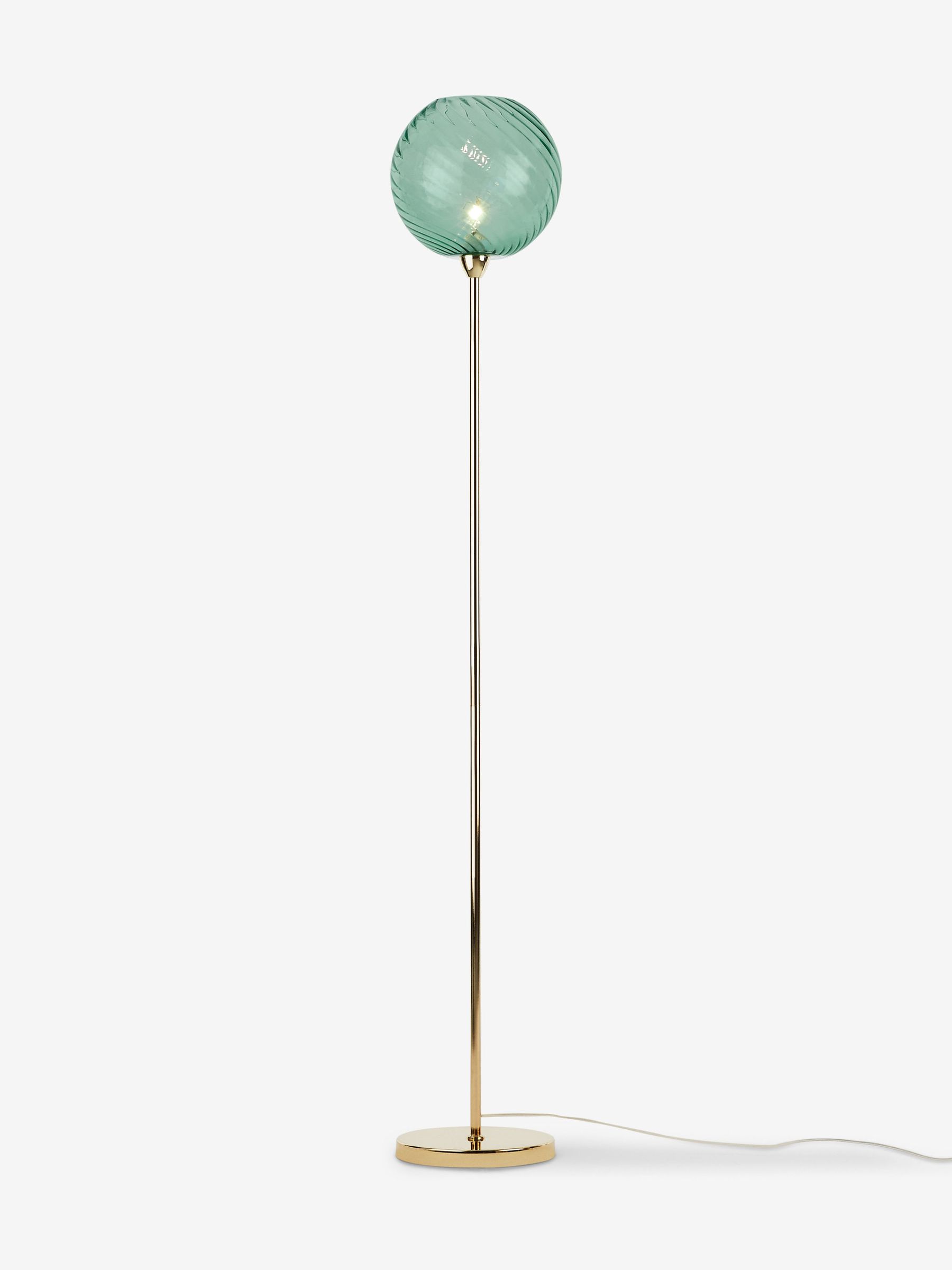 Ilaria Floor Light in Blue/Brass