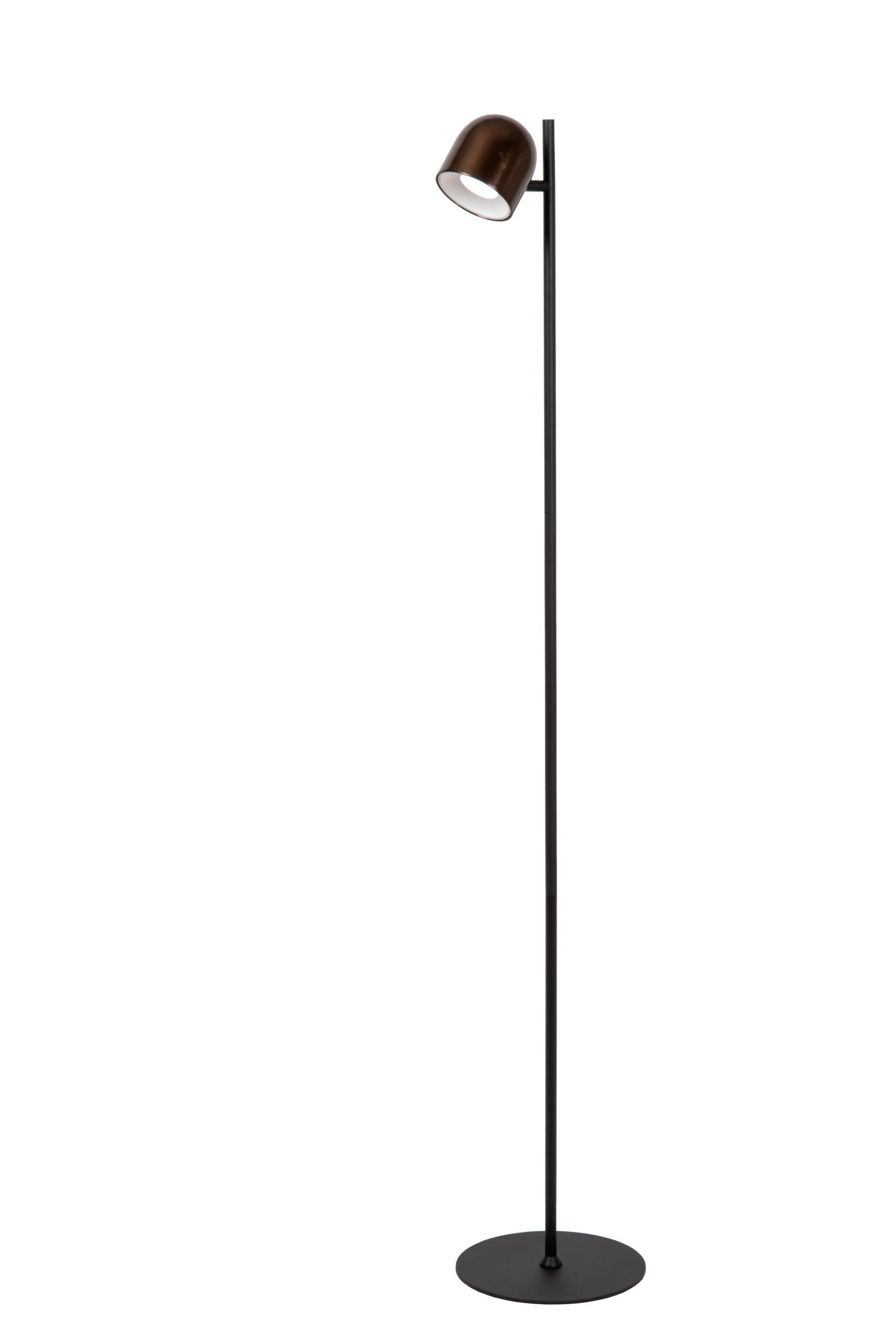 Lucide SKANSKA RECH Vloerlamp - Koffie