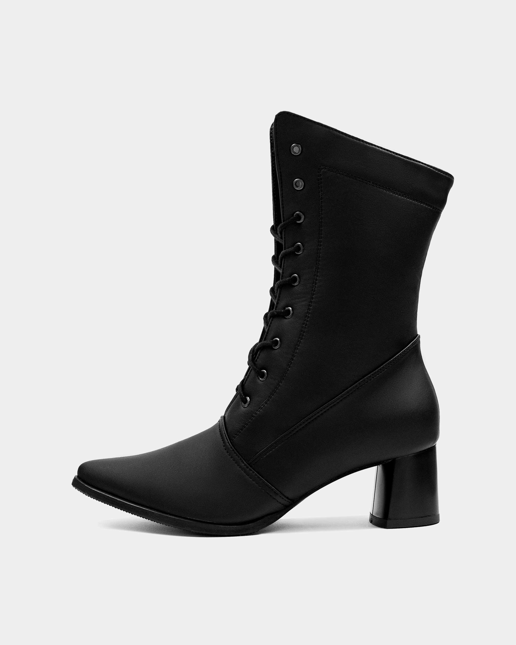 BOHEMA - High Boots Czarne, ze skóry roślinnej, polska rodzinna marka