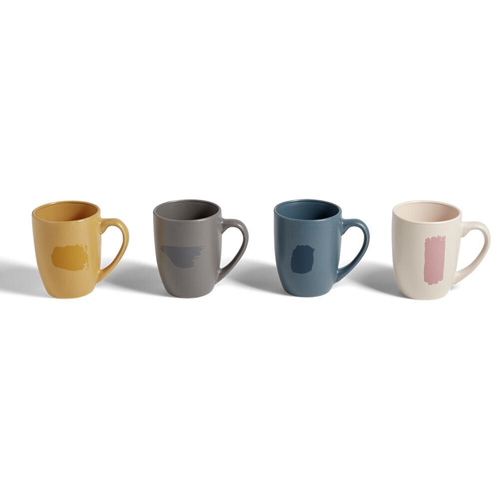 Coffret 4 mug faïence 35cl