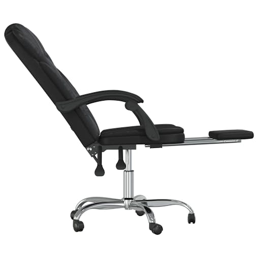 NNEVL Reclining Office Chair Black Faux Leather