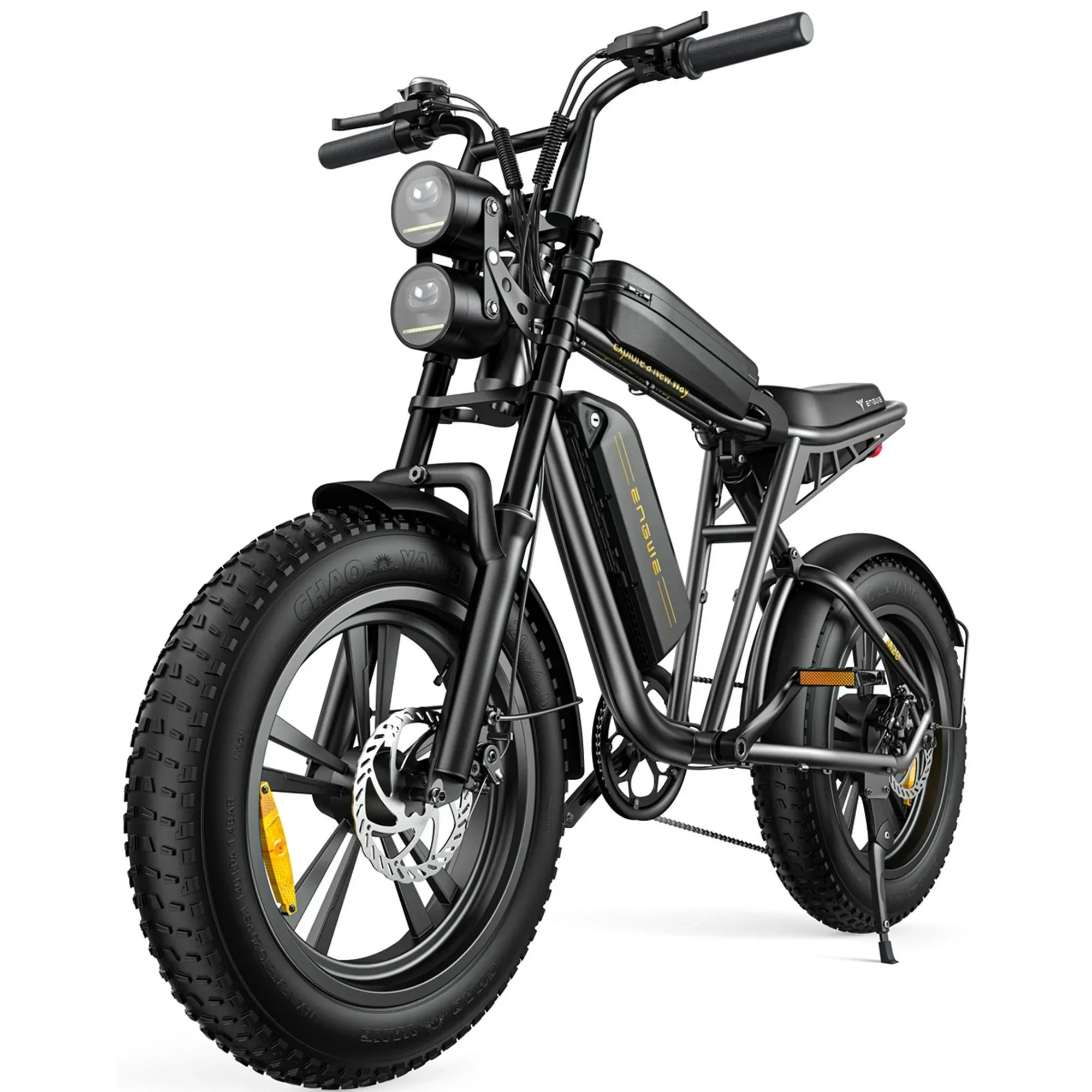AKEZ Electric Bike for Adults - 1000W 28mph Moped Ebike with 48V 13A Removable Battery, Up to 94 Miles All Terrain Off Road E-Bike with 20*4.0 Fat Tire,Full Suspension,7-Speed UL Certified