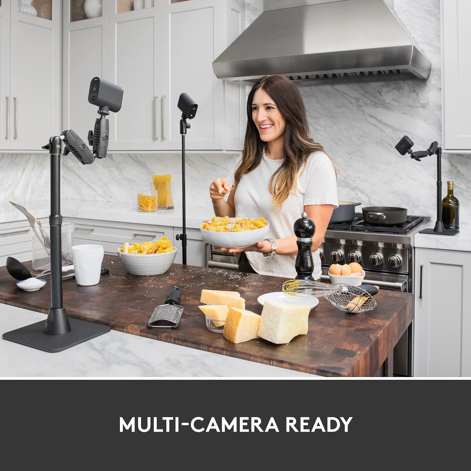 Logitech for Creators Mevo Start 3-Pack Wireless Live Streaming Cameras  for Multi-Camera HD Video App Control and Stream via Smartphone or Wi-Fi