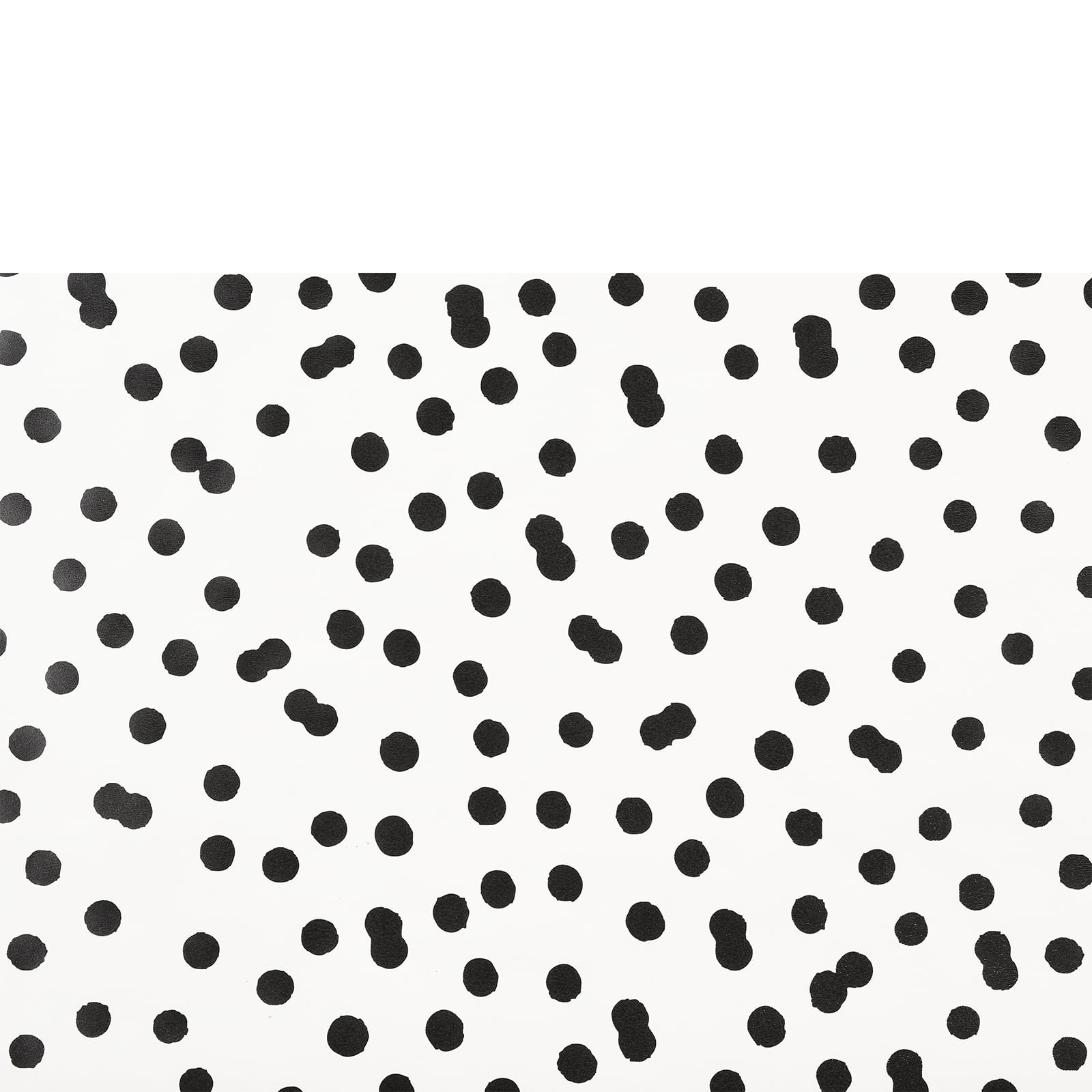 Geschenkpapier Punkte Schwarz,L 1.000 x B 700 mm, 1,5 m