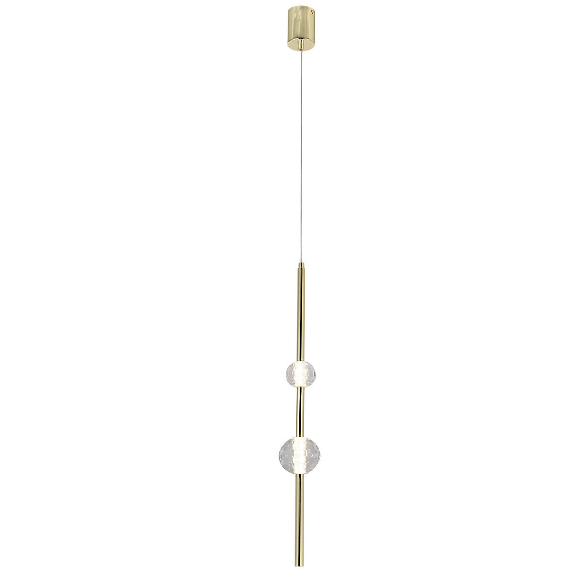 Lampa wisząca VAKU złota LED 1x8W Neutralna biel lm Light Prestige