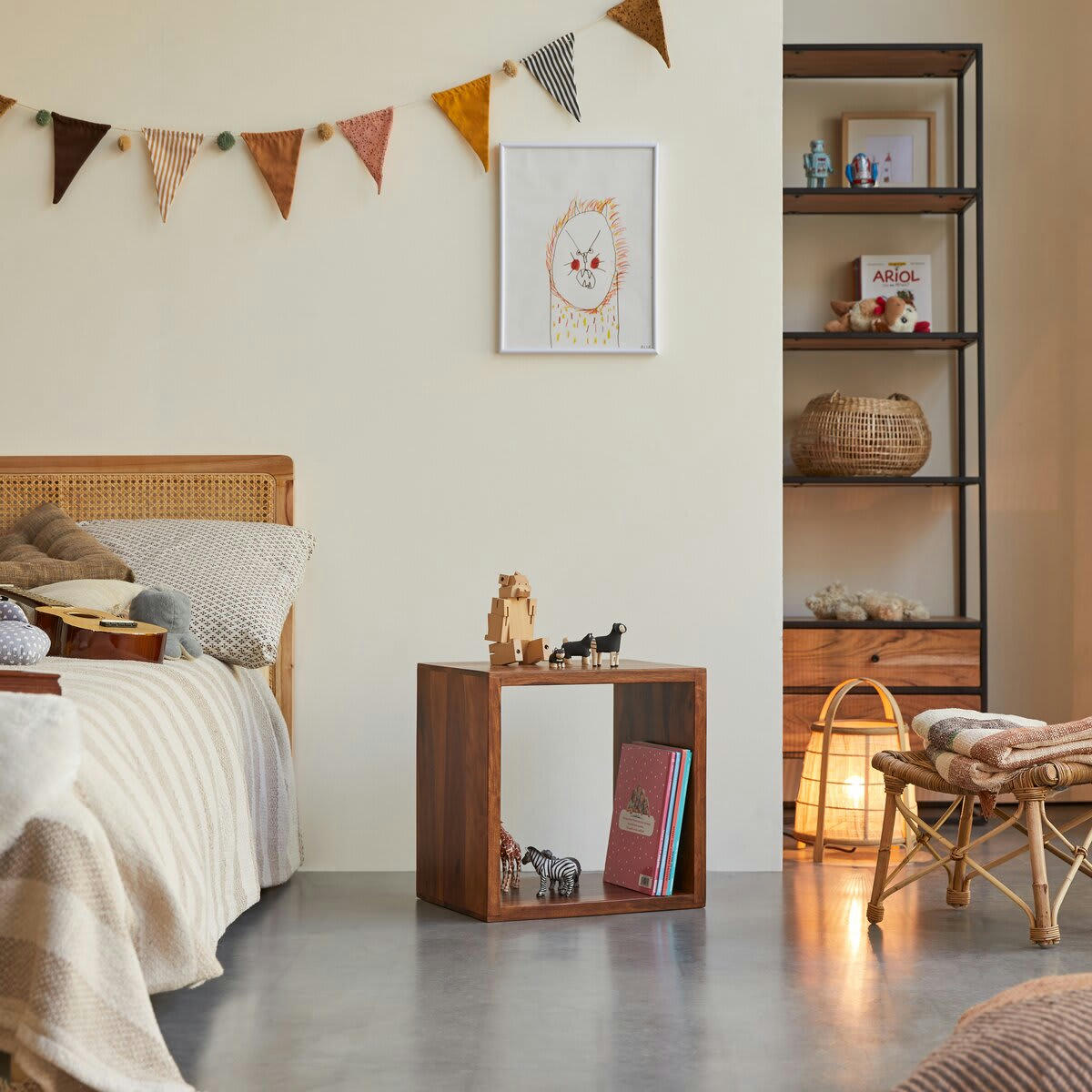 KWARTO - Chevet enfant en palissandre massif