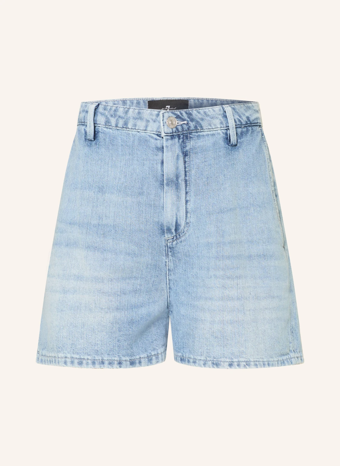 7 for all mankind Jeansshorts mit Leinen