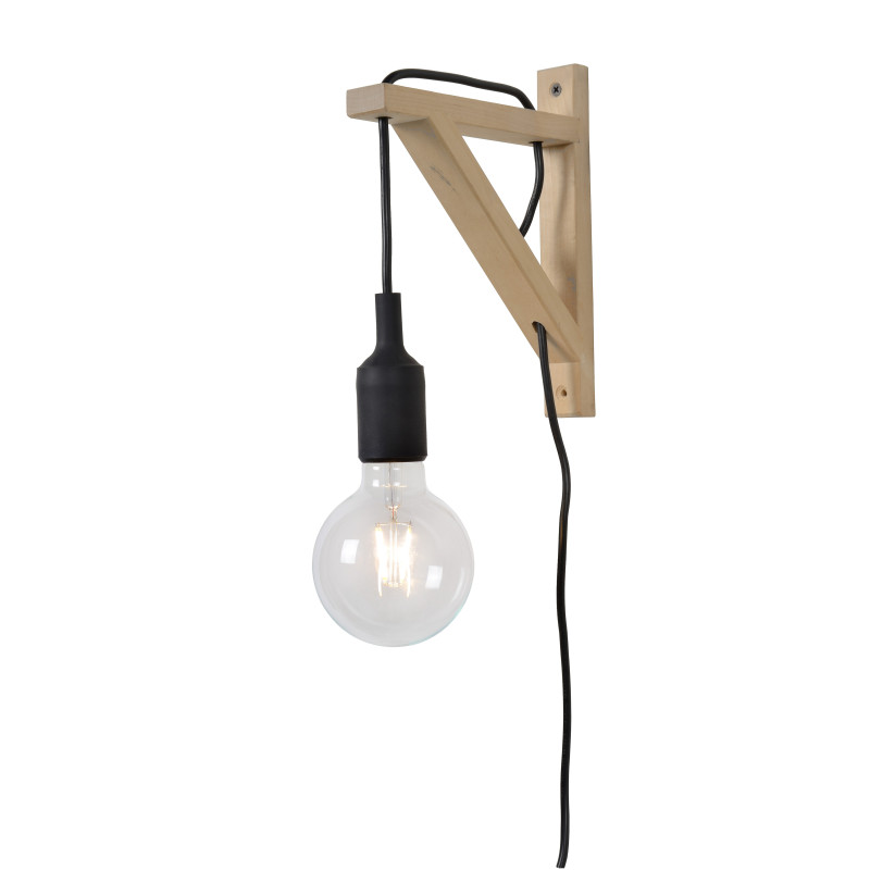Applique Fix Wall noire E27 60 W LUCIDE