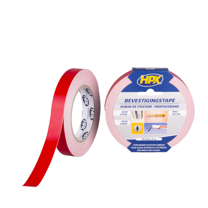Adhésif double-face miroir Blanc 5 m HPX