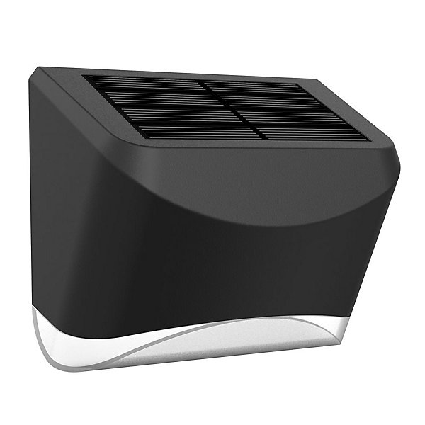 Applique solaire murale- Longueur 9cm- Hauteur 7,3cm- 1 LED SMD blanc chaud- 6 Lumens- Eclairage extérieur Jardin