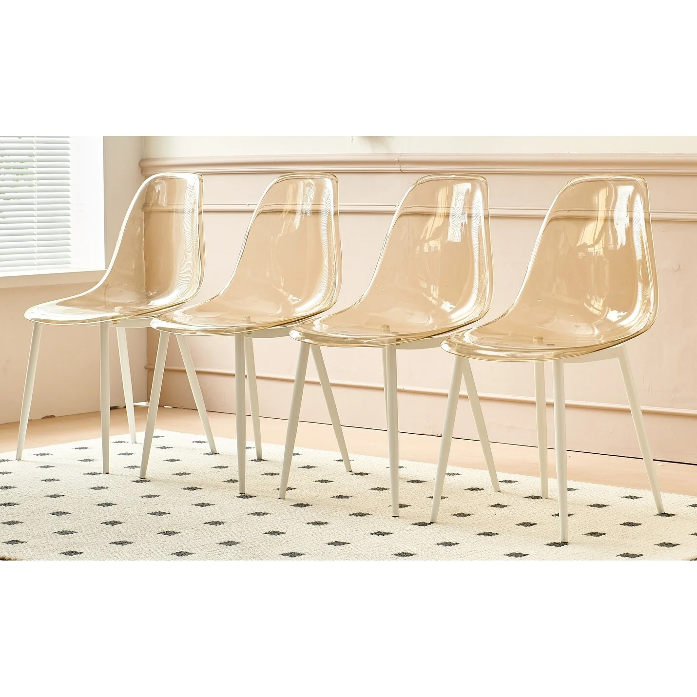 1+4,5pieces dining set, Table metal leg Mid-century Dining Table for 4-6 people With Mdf Table Top