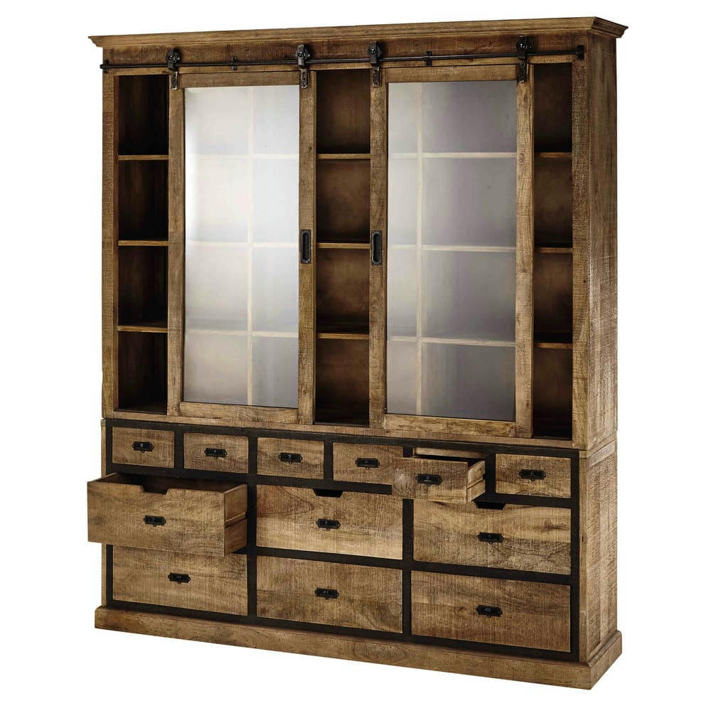 Germain - Vaisselier en manguier massif