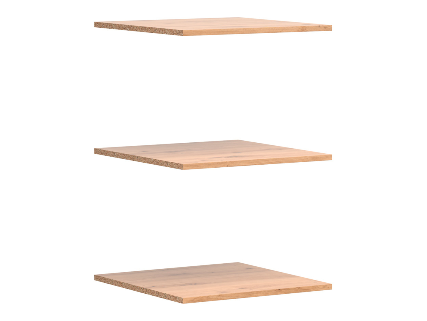 Dodatkowe półki49cm dąb artisan do szafy Lamea 154