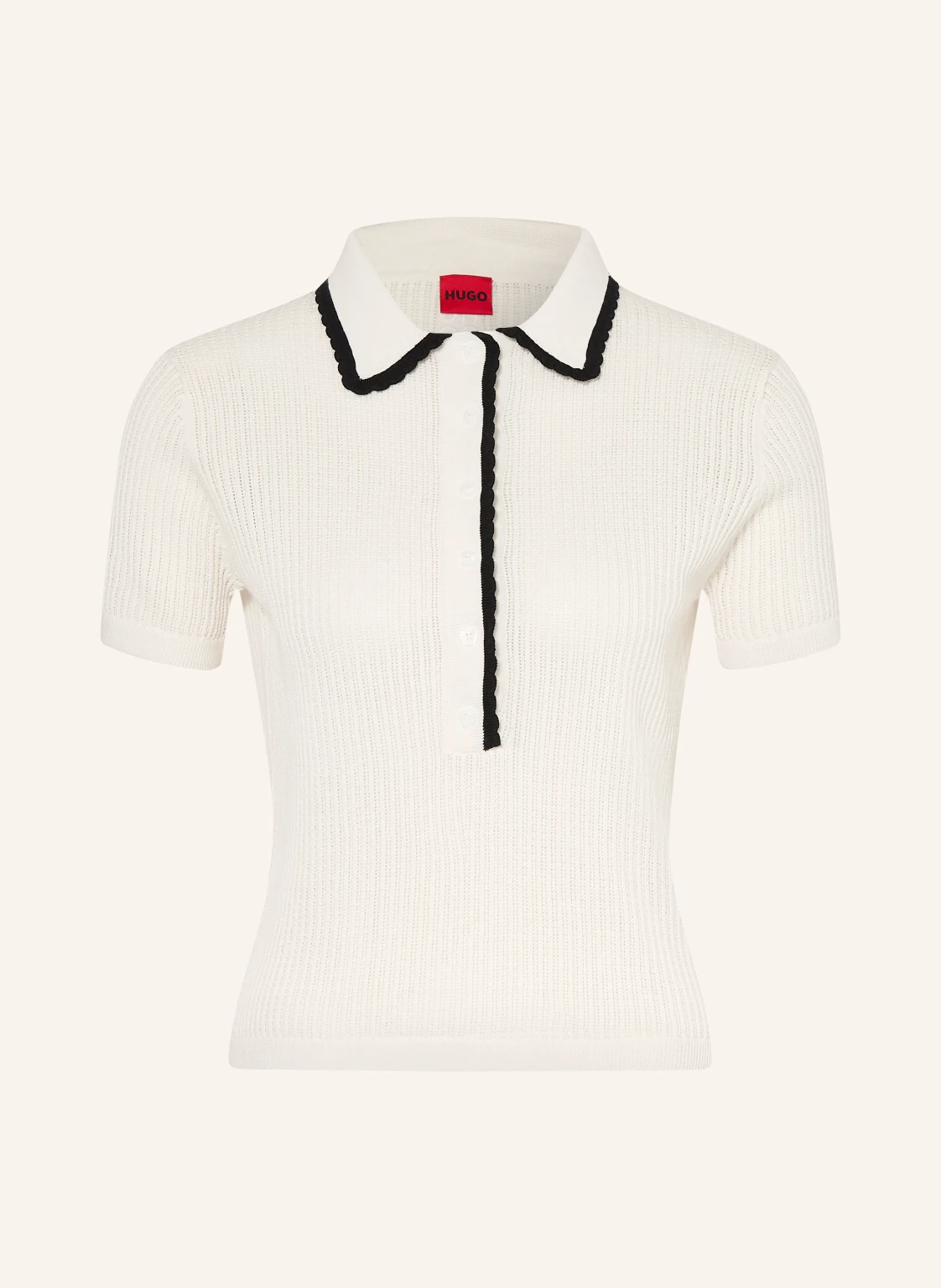 HUGO Strick-Poloshirt SLYSA