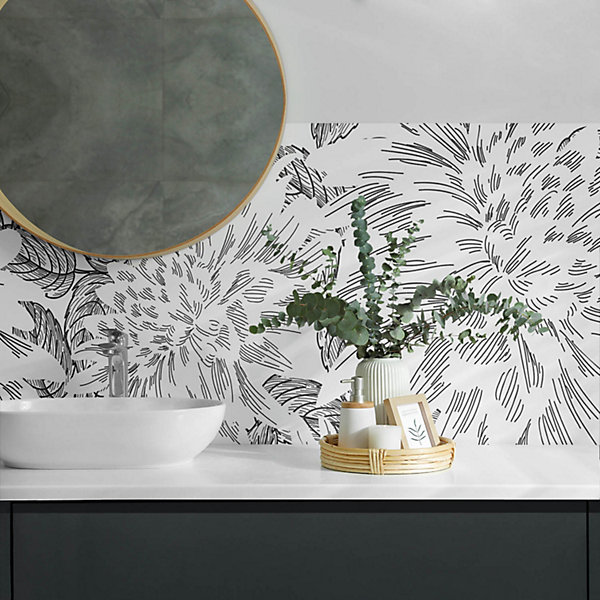 Panneau Décoratif Wallfluent 120x60 cm Motif Abstrait De Pierre 1 pièce