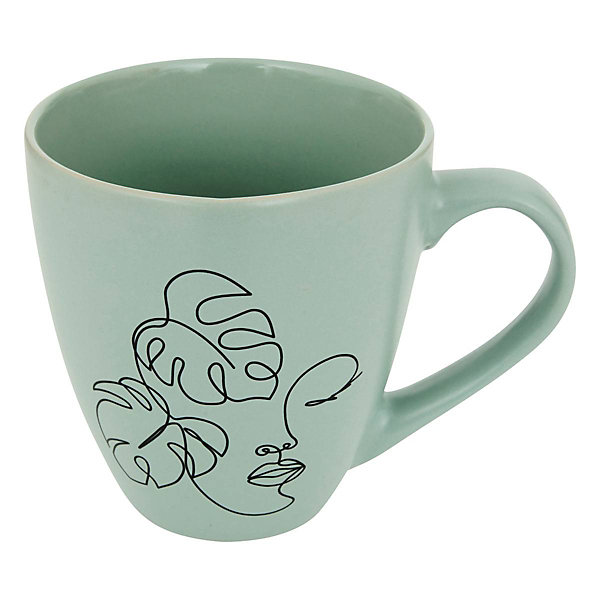 Mug Visage L14,7xp10,8xH11,8cm- Ecru- Atmosphera