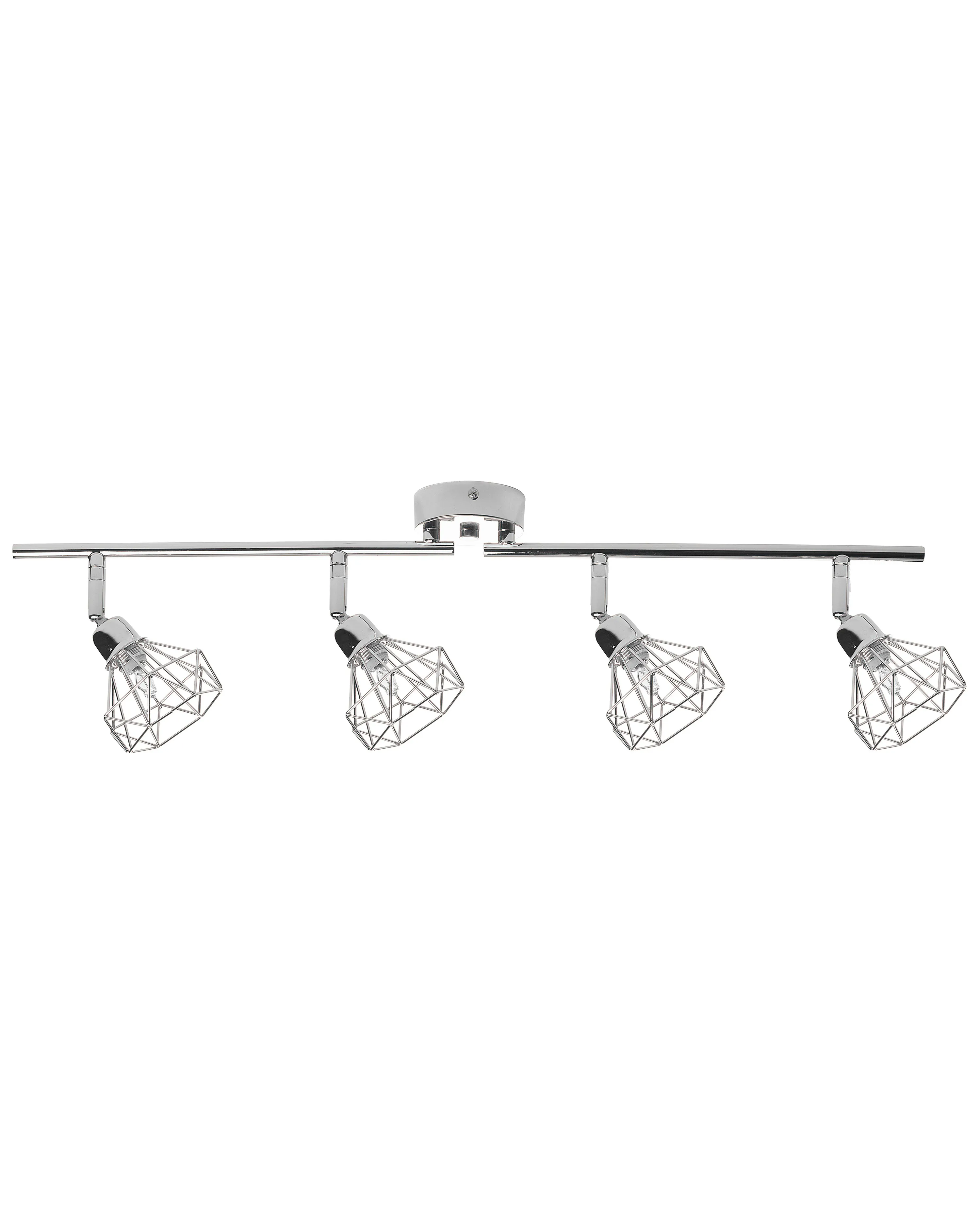 4 Light Spotlight ERMA Adjustable Metal Silver